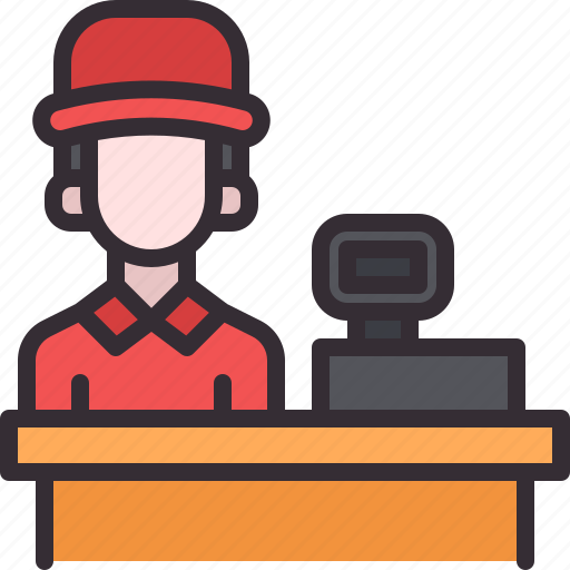 Cashier, avatar, man, people, shopping icon - Download on Iconfinder