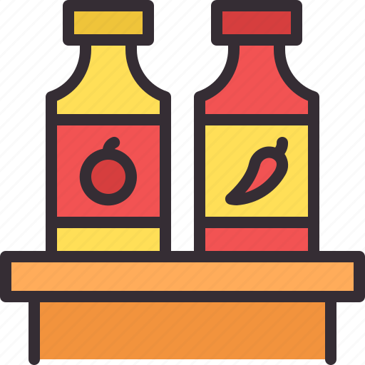 Sauce, mustard, spicy, ketchup, pepper icon - Download on Iconfinder
