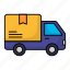 delivery truck, transport, shipping, truck, transportation, vehicle, package 