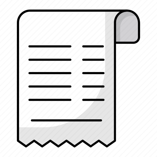 Grocery receipt, list, checklist, items, menu, document icon - Download on Iconfinder