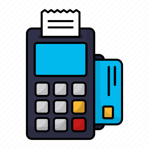 Swipe machine, credit card, online payment, machine, receipt, debit card, transaction icon - Download on Iconfinder
