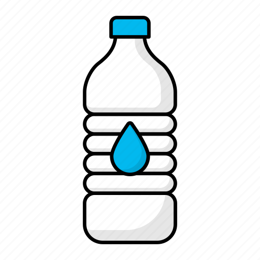 Water bottle, drink, bottle, plastic, water icon - Download on Iconfinder
