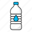 water bottle, drink, bottle, plastic, water 