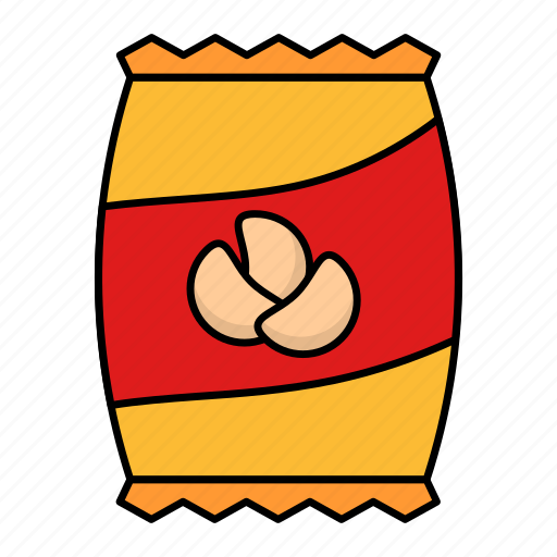 Potato chips, packet, spicy, crisps, large icon - Download on Iconfinder
