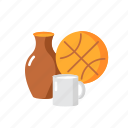 retail shop, household items, ball, cup