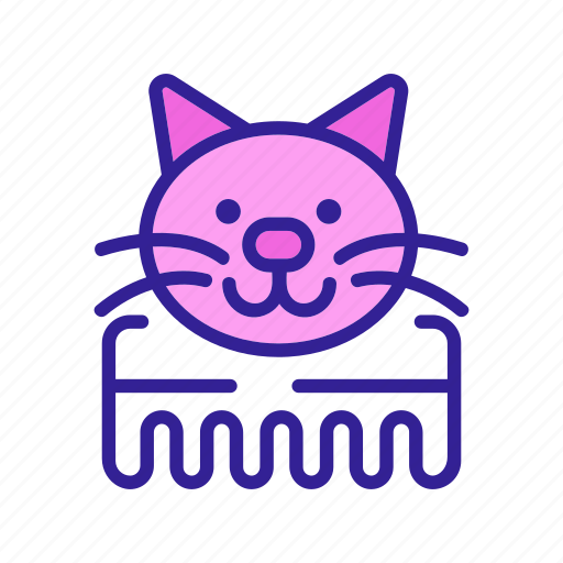 Cat, claws, comb, equipment, grooming, tool, wool icon - Download on Iconfinder