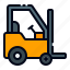 forklift, crane, lift, transport, industrial, fork, logistics, industry, shipping and delivery 