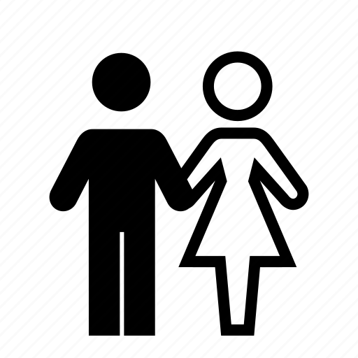 Couple, interracial, line, man, mixed, woman icon - Download on Iconfinder