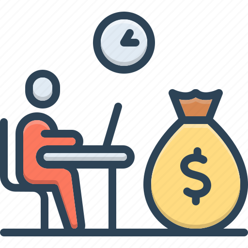 Wages, salary, income, payment, remuneration, emolument, profit icon - Download on Iconfinder