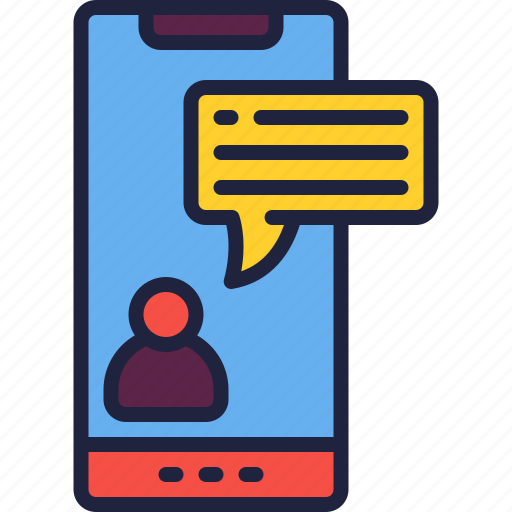 Chat, smartphone, audience, discussion, bubble icon - Download on Iconfinder