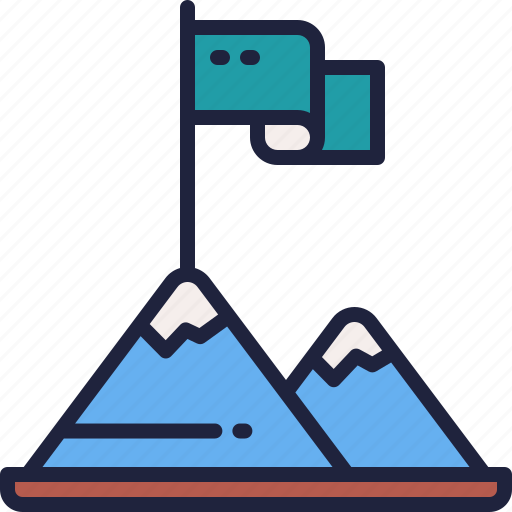Goal, mountain, target, achievement, success icon - Download on Iconfinder