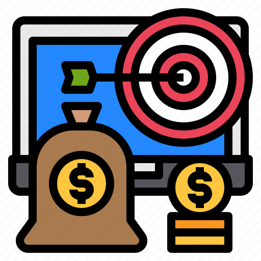 Dartboard, money, bag, goal icon - Download on Iconfinder