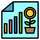 file, graph, growth, report