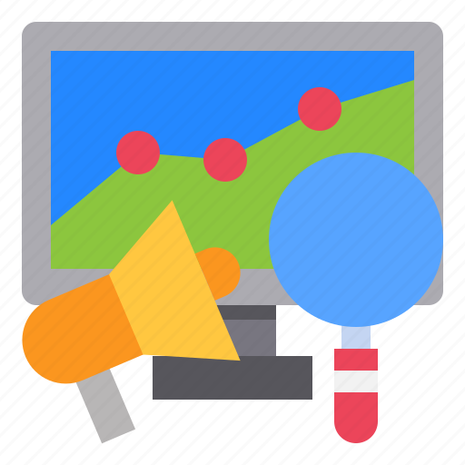 Megaphone, technology, growth, graph, marketing icon - Download on Iconfinder