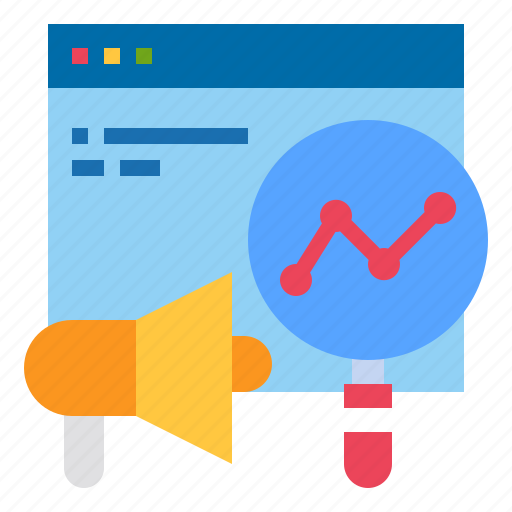 Megaphone, website, technology, graph, growth, marketing icon - Download on Iconfinder