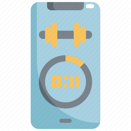 App, application, cellphone, exercise, fitness, gym, mobile icon - Download on Iconfinder