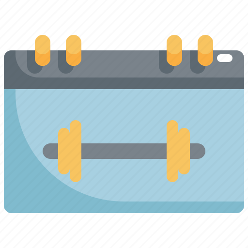 Calendar, date, day, exercise, fitness, schedule, workout icon - Download on Iconfinder