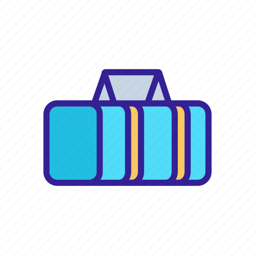 Accessory, bag, gym, sportive, sports, striped, suit icon - Download on Iconfinder