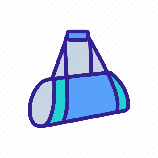 Accessory, bag, cylindrical, gym, side, sports, view icon - Download on Iconfinder