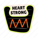 heart, beat, pulse, cardio, health, monitor, typography
