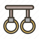 gymnastic rings, rings, exercise, fitness, gymnastic
