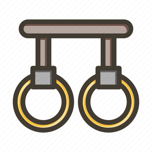 Gymnastic rings, rings, exercise, fitness, gymnastic icon - Download on Iconfinder