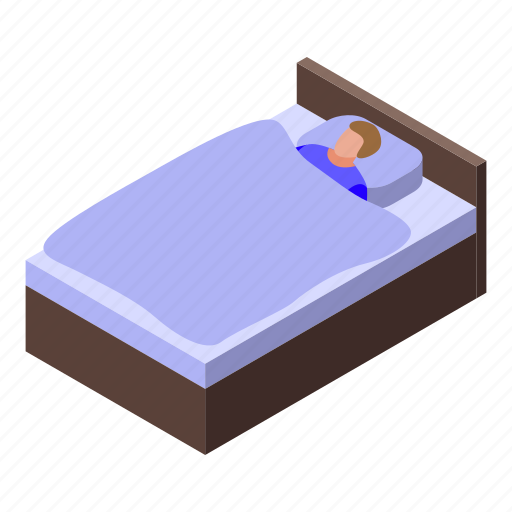 Sleeping, habit, isometric icon - Download on Iconfinder