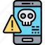 error, smartphone, alert, crash, danger 