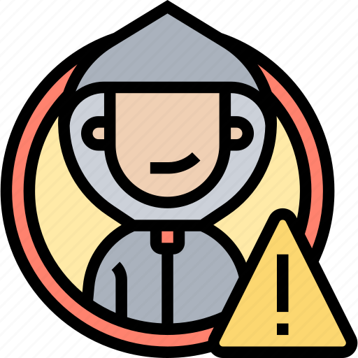 Warning, spy, hacker, alert, risk icon - Download on Iconfinder