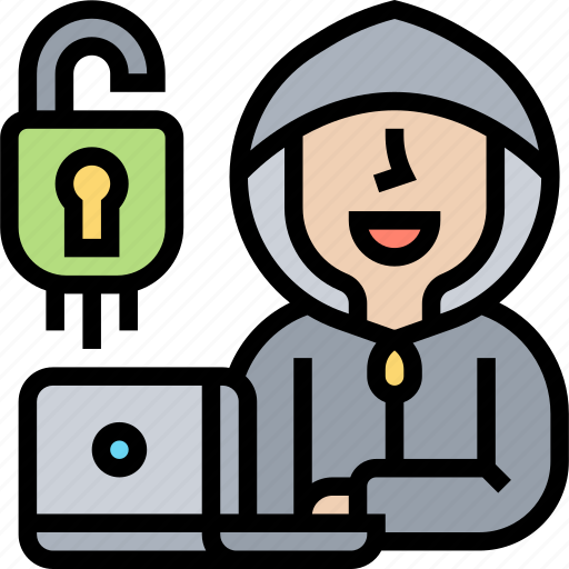 Unprotected, attack, hacker, threat, access icon - Download on Iconfinder