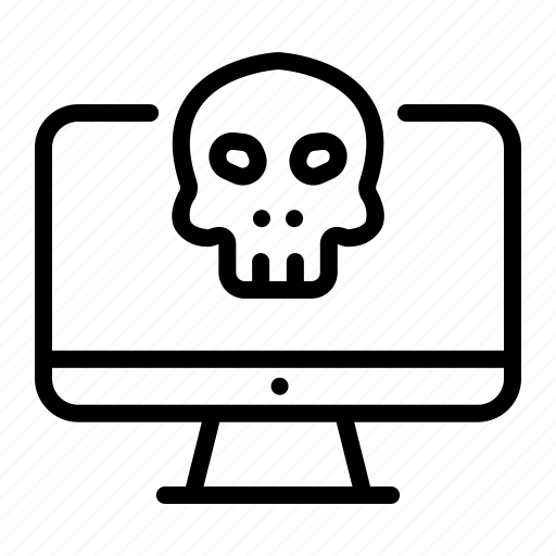 Ransomware, malware, hacker, virus, skull, danger, computer icon - Download on Iconfinder