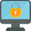lock, screen, computer, computers, hardware, locked, icon, cyber, security 