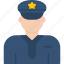 police, man, avatar, guard, law, safety, security, icon, cyber 