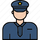 police, man, avatar, guard, law, safety, security, icon, cyber