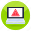 laptop error, laptop alert, laptop warning, system error, system alert 