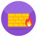firewall, burning, combustion, flame, fire