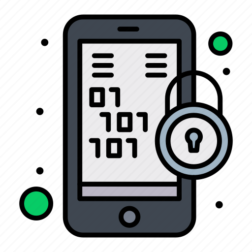 Binary, code, encryption, lock, mobile icon - Download on Iconfinder