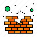 brick, construction, firewall, wall