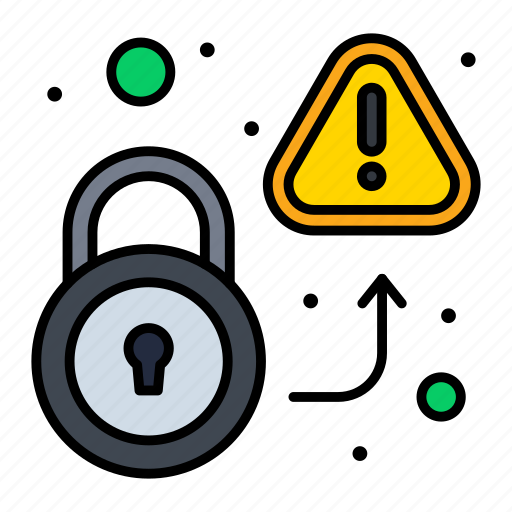 Lock, secured, unlock, virus, warning icon - Download on Iconfinder