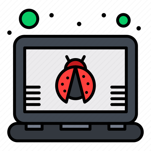 Bug, hacker, laptop, virus icon - Download on Iconfinder