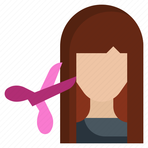 Bangs, hair, salon, scissors, hairstyle icon - Download on Iconfinder