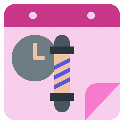 Calendar, time, date, booking, hair, salon icon - Download on Iconfinder