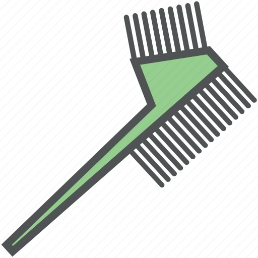 Color comb, comb, dye comb, hair comb, hair salon, hair styling, hairdressing icon - Download on Iconfinder