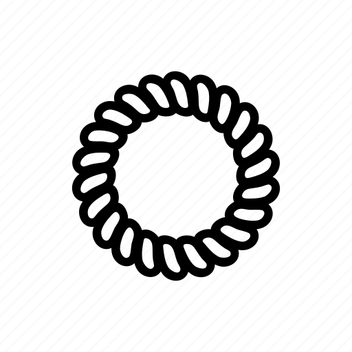 Elastic, female, girl, hair, scrunchies, spiral, woman icon - Download on Iconfinder