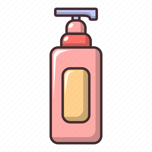 Antibacterial, bath, bathroom, body, bottle, cartoon, shampoo icon - Download on Iconfinder