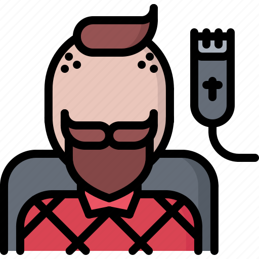 Barber, barbershop, hair, hairstyle, man, shaving icon - Download on Iconfinder