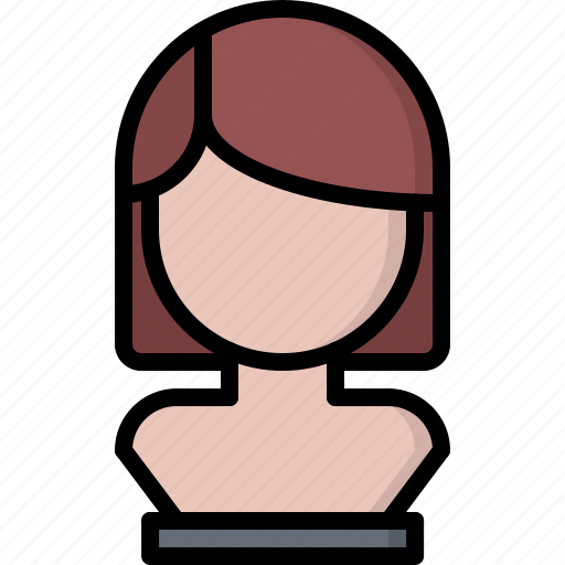 Barber, barbershop, dummy, hair, hairstyle, training, wig icon - Download on Iconfinder