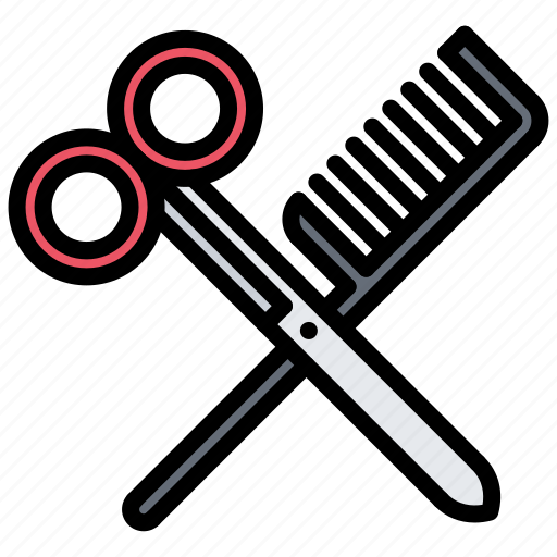 Barber, barbershop, hair, hairbrush, hairstyle, scissors icon - Download on Iconfinder