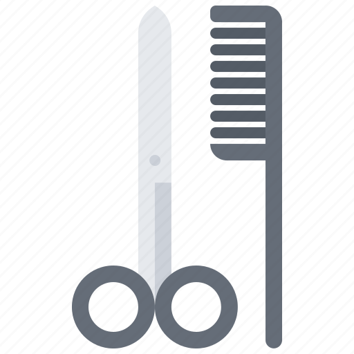 Barber, barbershop, hair, hairbrush, hairstyle, scissors icon - Download on Iconfinder