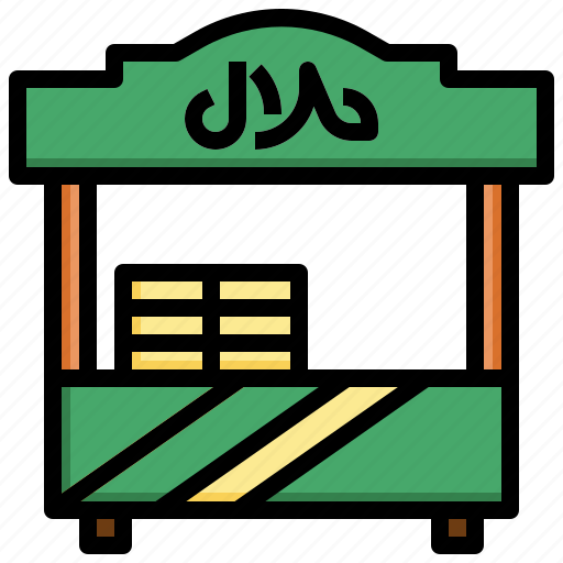 Food, court, cultures, stall, halal, street icon - Download on Iconfinder